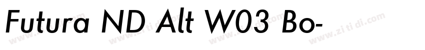 Futura ND Alt W03 Bo字体转换